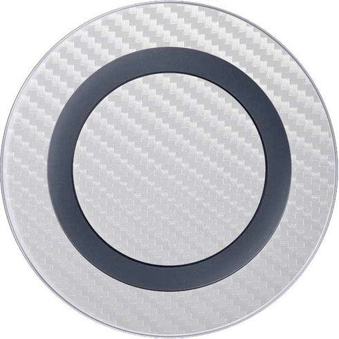 White Carbon Fiber Specialty Texture Material Wireless Charger Skin