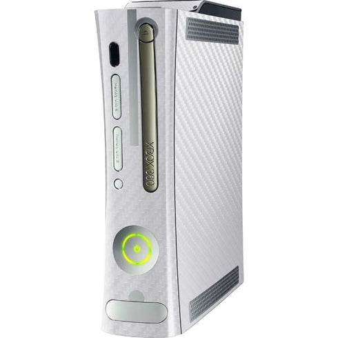 White Carbon Fiber Specialty Texture Material Xbox 360 (Includes HDD) Skin