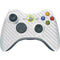 White Carbon Fiber Specialty Texture Material Xbox 360 Wireless Controller Skin