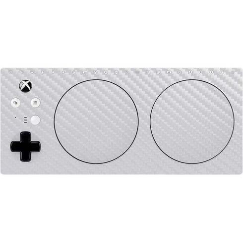 White Carbon Fiber Specialty Texture Material Xbox Adaptive Controller Skin