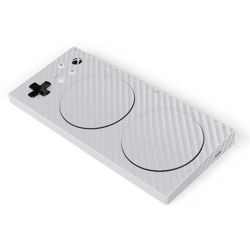 White Carbon Fiber Specialty Texture Material Xbox Adaptive Controller Skin