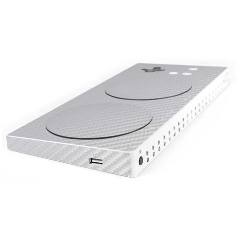 White Carbon Fiber Specialty Texture Material Xbox Adaptive Controller Skin