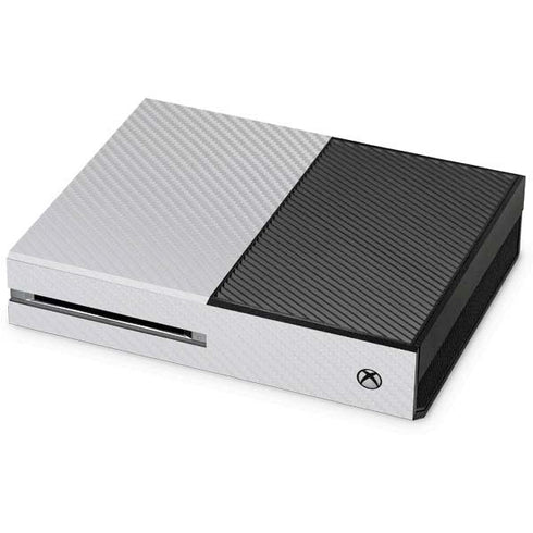White Carbon Fiber Specialty Texture Material Xbox One Console Skin