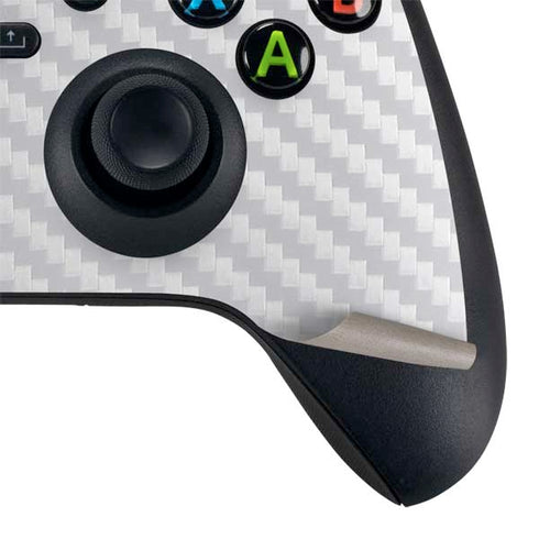 White Carbon Fiber Specialty Texture Material Xbox Series X Bundle Skin