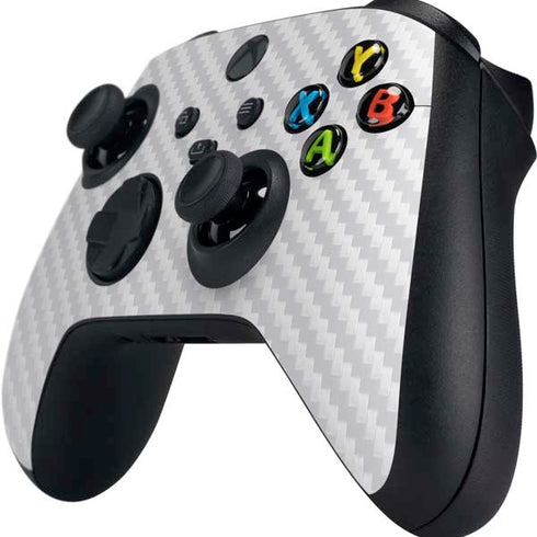 White Carbon Fiber Specialty Texture Material Xbox Series X Controller Skin