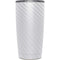 White Carbon Fiber Specialty Texture Material Yeti 20oz Tumbler Skin
