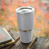 White Carbon Fiber Specialty Texture Material Yeti 30oz Rambler Tumbler Skin