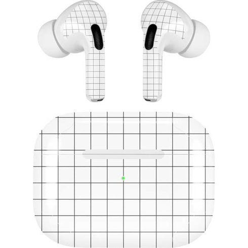 White Grid AirPods Pro 2nd Gen Skin