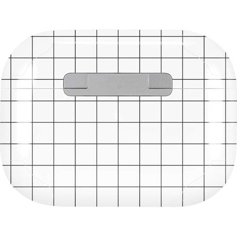 White Grid AirPods Pro 2nd Gen Skin