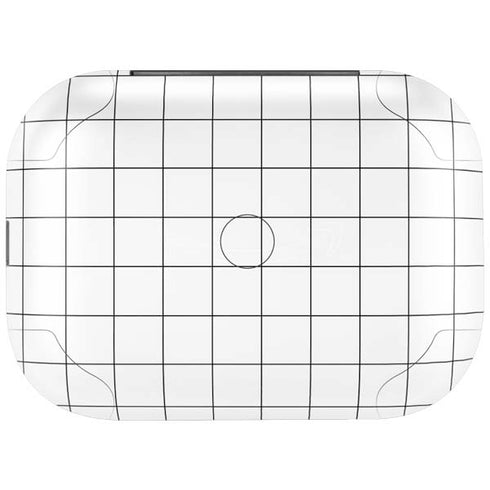 White Grid Amazon Echo Buds Skin