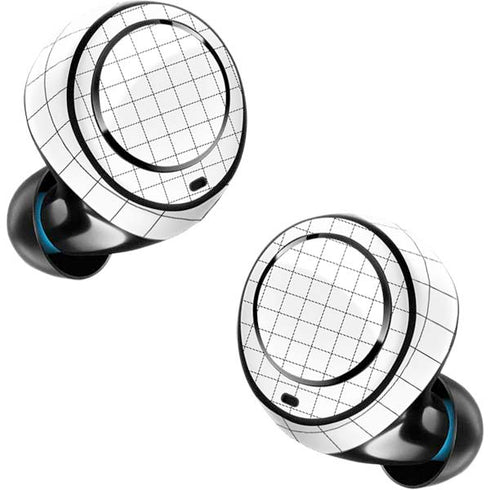 White Grid Amazon Echo Buds Skin