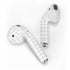 White Grid Apple AirPods 2 Skin