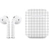White Grid Apple AirPods Skin
