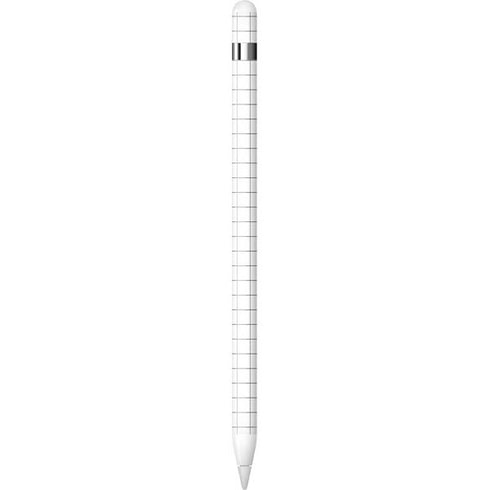 White Grid Apple Pencil (1st Gen, 2017) Skin