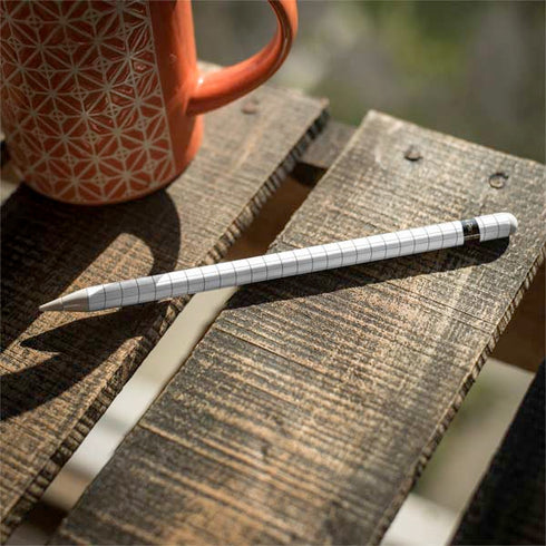 White Grid Apple Pencil (1st Gen, 2017) Skin