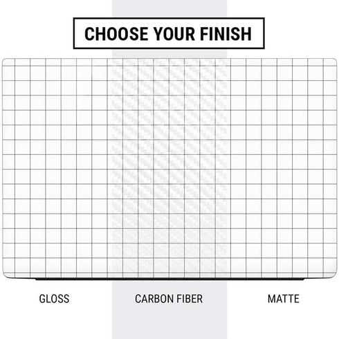 White Grid Dell Vostro Skin