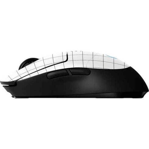White Grid G Pro Wireless Gaming Mouse Skin