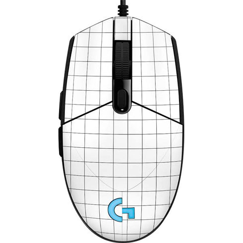 White Grid G203 Prodigy RGB Wired Gaming Mouse Skin