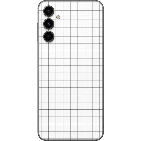 White Grid Galaxy A14 5G Skin