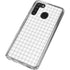 White Grid Galaxy A21 Clear Case