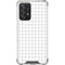 White Grid Galaxy A52 5G Clear Case