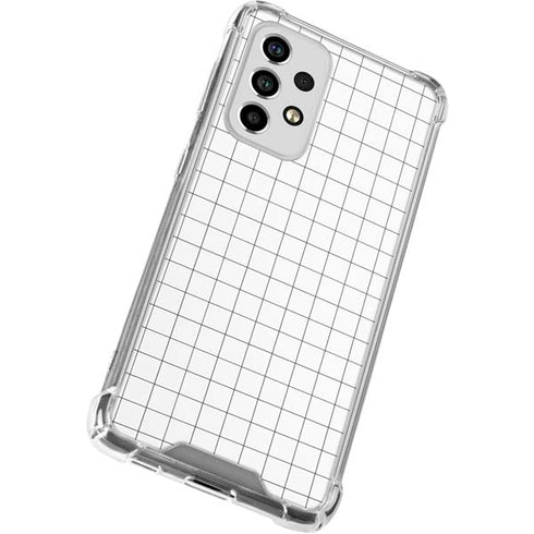 White Grid Galaxy A53 5G Clear Case