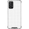 White Grid Galaxy A72 5G Clear Case