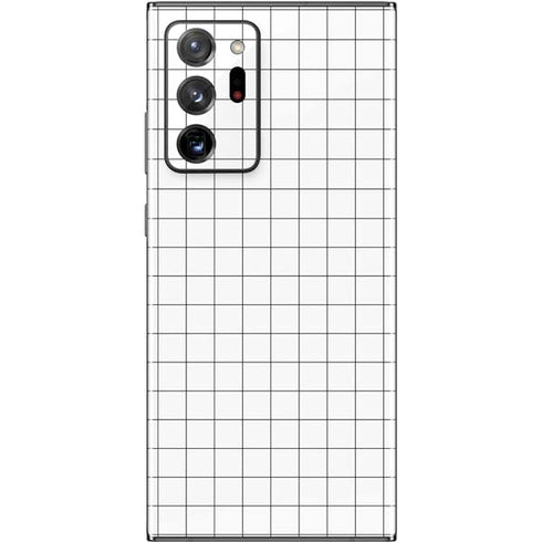 White Grid Galaxy Note20 Ultra 5G Skin