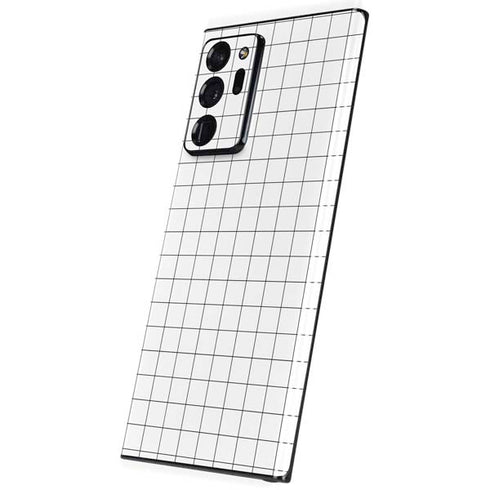 White Grid Galaxy Note20 Ultra 5G Skin