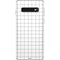 White Grid Galaxy S10 Skin