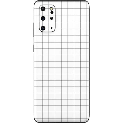 White Grid Galaxy S20 Plus Skin
