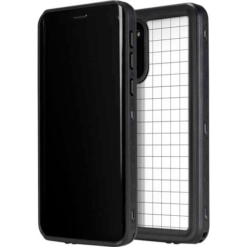 White Grid Galaxy S20 Plus Waterproof Case