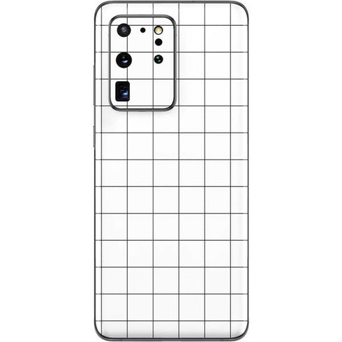 White Grid Galaxy S20 Ultra 5G Skin