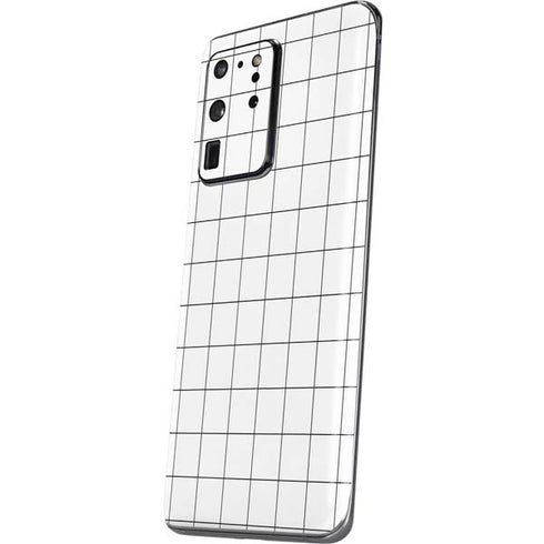 White Grid Galaxy S20 Ultra 5G Skin