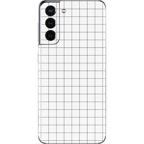White Grid Galaxy S21 5G Skin