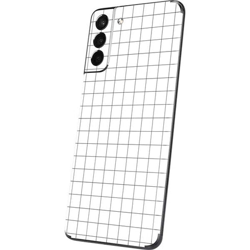 White Grid Galaxy S21 5G Skin