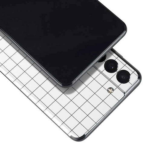 White Grid Galaxy S21 5G Skin