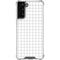 White Grid Galaxy S21 FE Clear Case