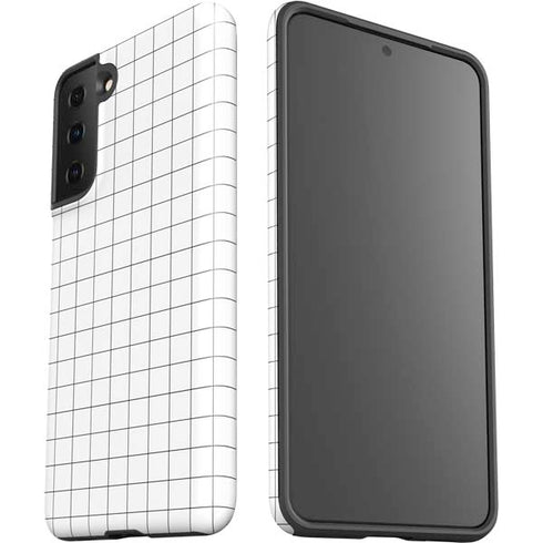 White Grid Galaxy S21 Plus 5G Pro Case