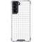 White Grid Galaxy S22 Clear Case