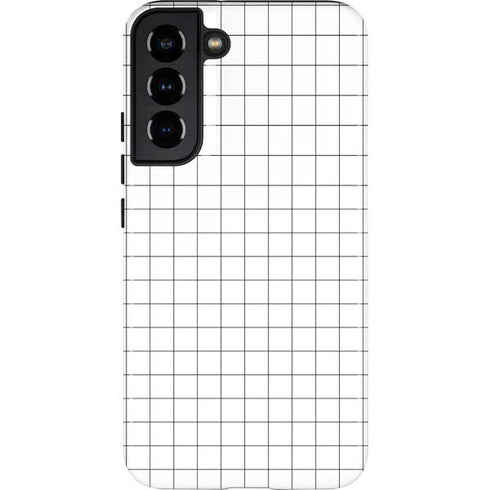 White Grid Galaxy S22 Plus Pro Case