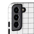 White Grid Galaxy S22 Plus Pro Case