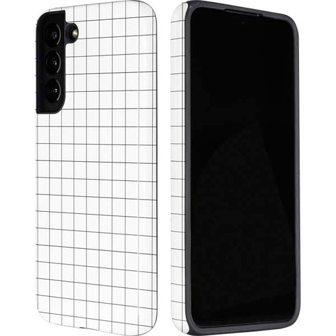 White Grid Galaxy S22 Plus Pro Case