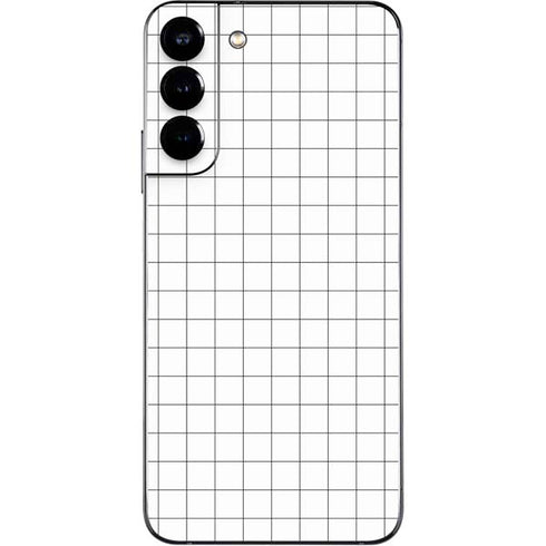 White Grid Galaxy S22 Plus Skin