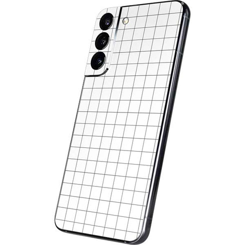 White Grid Galaxy S22 Plus Skin