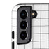 White Grid Galaxy S22 Pro Case