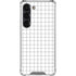 White Grid Galaxy S23 Clear Case