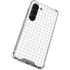 White Grid Galaxy S23 Clear Case