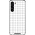 White Grid Galaxy S23 Plus Clear Case
