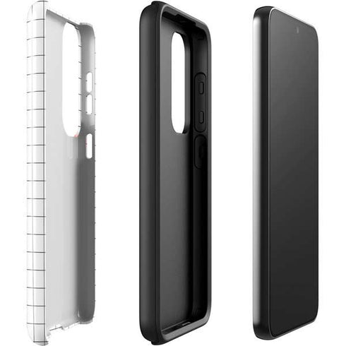 White Grid Galaxy S23 Plus Pro Case